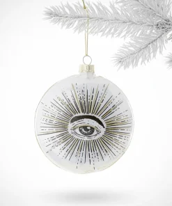 'Allsehendes Auge' Christbaumschmuck aus Glas